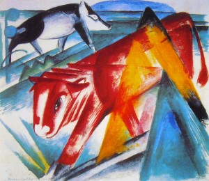 Franz Marc: Vitello e maiale